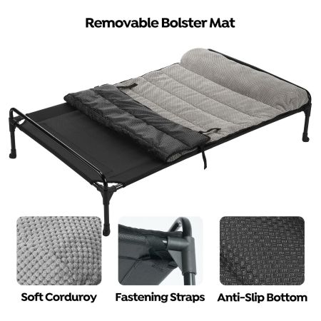 Veehoo Elevated Dog Bed with Soft Bolster Mat Gray Sales image4 Veehoo Elevated Dog Bed with Soft Bolster Mat Gray Sales image4