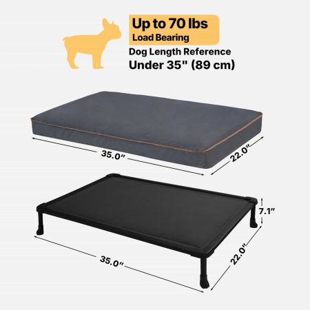 Veehoo Chew Proof Washable Dog Bed for Destructive Dogs Elevated Beds image4