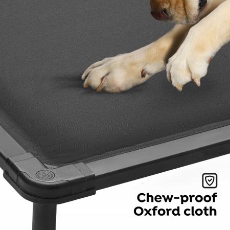 Veehoo Chewproof Padded Raised Pet Cot Gray Orthopedic Foam Beds image5