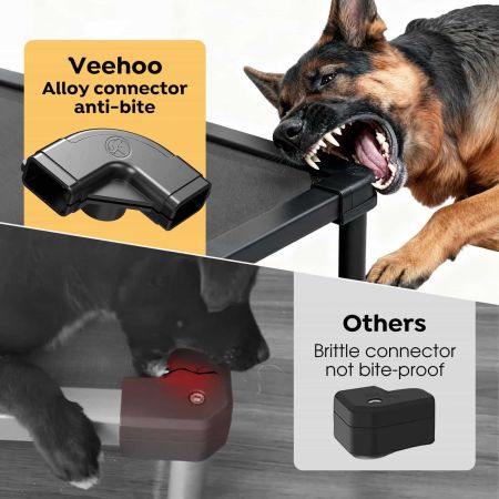 Veehoo Chewproof Padded Raised Pet Cot Gray Orthopedic Foam Beds image7