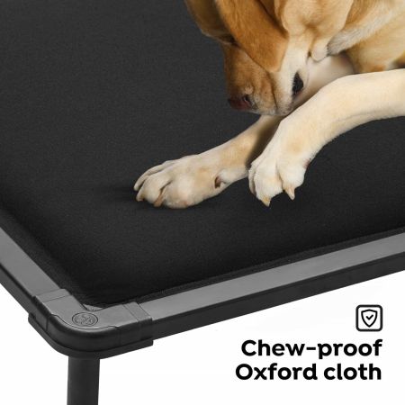Veehoo Chewproof Padded Raised Pet Cot Black Sales image4 Veehoo Chewproof Padded Raised Pet Cot Black Sales image4