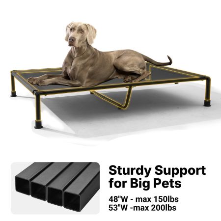 Veehoo Cooling Elevated Dog Bed with Fluffy Plush Cushion Gray Elevated Beds image8