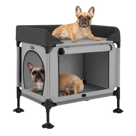 Veehoo Dog Bunk Bed Gray Elevated Beds image1