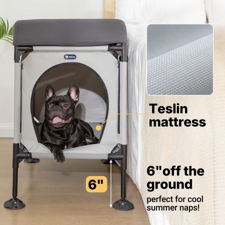 Veehoo Dog Bunk Bed Gray Elevated Beds image4