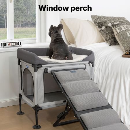 Veehoo Dog Bunk Bed Gray Elevated Beds image5