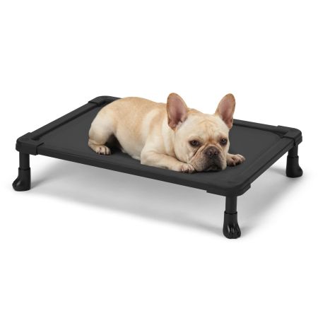 Veehoo Chew-Proof Small Elevated Dog Bed Black Elevated Beds image1 Veehoo Chew-Proof Small Elevated Dog Bed Black Elevated Beds image1