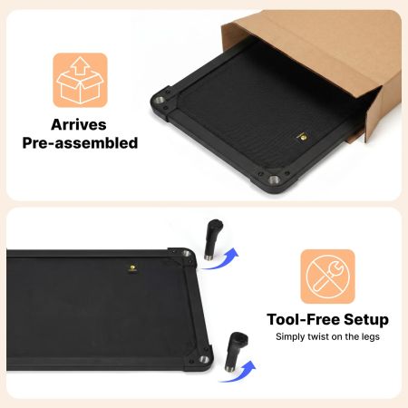Veehoo Chew-Proof Small Elevated Dog Bed Black Elevated Beds image2 Veehoo Chew-Proof Small Elevated Dog Bed Black Elevated Beds image2