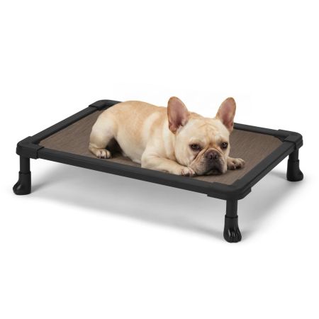 Veehoo Chew-Proof Small Elevated Dog Bed Brown New Arrivals image1