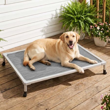 Veehoo Chew Proof Elevated Dog Bed with Aluminum Frame image1