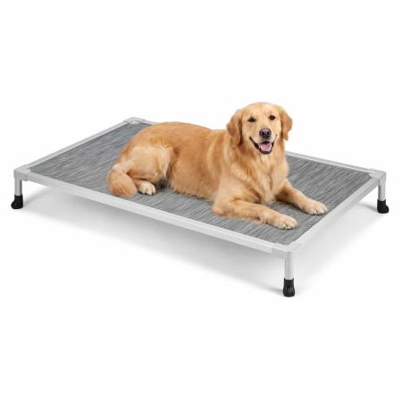 Veehoo Chew Proof Elevated Dog Bed with Aluminum Frame Silver Sales image1 Veehoo Chew Proof Elevated Dog Bed with Aluminum Frame Silver Sales image1