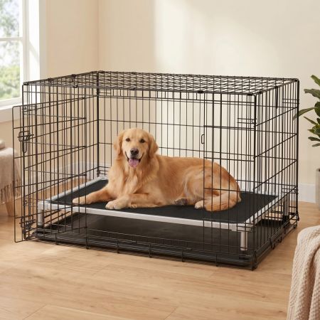 Veehoo Chew Proof Elevated Dog Bed with Aluminum Frame Black Sales image6