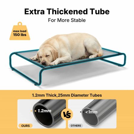 Veehoo Cooling Elevated Dog Bed for Large Dog Gray Elevated Cooling Beds image4 Veehoo Cooling Elevated Dog Bed for Large Dog Gray Elevated Cooling Beds image4