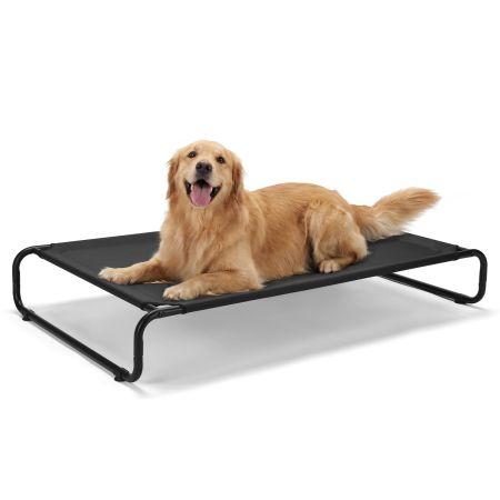 Veehoo Cooling Elevated Dog Bed for Large Dog Black Sales image1