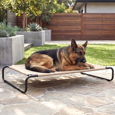 Veehoo Cooling Elevated Dog Bed for Large Dog Beige Sales image3 Veehoo Cooling Elevated Dog Bed for Large Dog Beige Sales image3