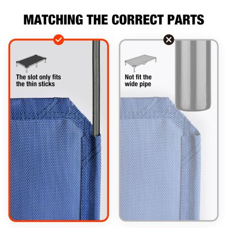 Veehoo Dog Bed Cover for CWC2002 & CWC2003 & CWC2203A & CWC2203B Blue Replacements image4 Veehoo Dog Bed Cover for CWC2002 & CWC2003 & CWC2203A & CWC2203B Blue Replacements image4