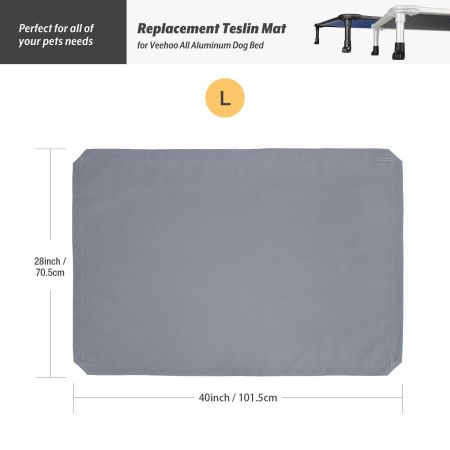 Veehoo Dog Bed Cover for CWC2002 & CWC2003 & CWC2203A & CWC2203B Gray Replacements image3