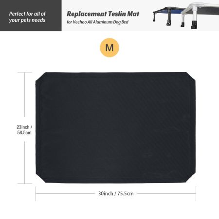 Veehoo Dog Bed Cover for CWC2002 & CWC2003 & CWC2203A & CWC2203B Black Replacement Bed Mats image3