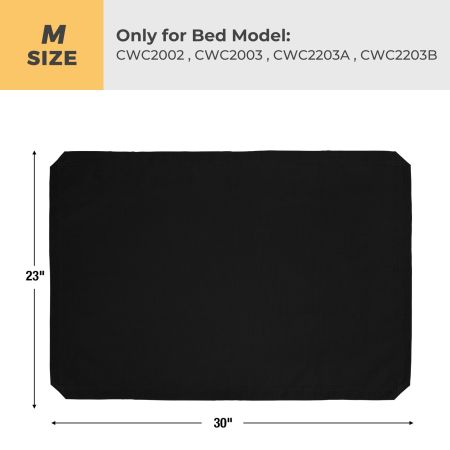 Veehoo Dog Bed Cover for CWC2002 & CWC2003 & CWC2203A & CWC2203B Black Replacement Bed Mats image6