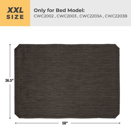 Veehoo Dog Bed Cover for CWC2002 & CWC2003 & CWC2203A & CWC2203B Brown Replacements image5 Veehoo Dog Bed Cover for CWC2002 & CWC2003 & CWC2203A & CWC2203B Brown Replacements image5