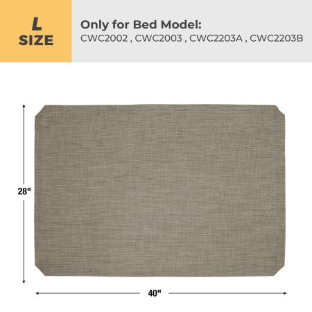 Veehoo Dog Bed Cover for CWC2002 & CWC2003 & CWC2203A & CWC2203B Beige Replacements image6 Veehoo Dog Bed Cover for CWC2002 & CWC2003 & CWC2203A & CWC2203B Beige Replacements image6