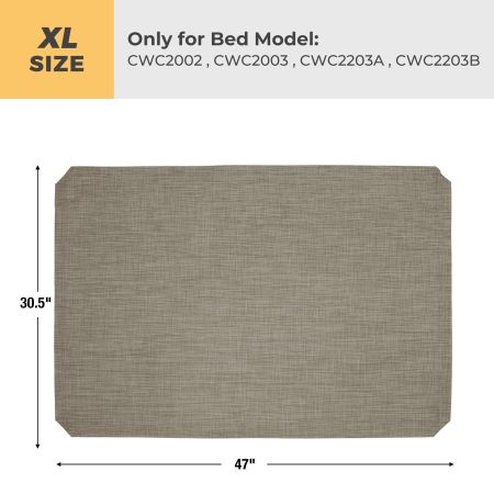 Veehoo Dog Bed Cover for CWC2002 & CWC2003 & CWC2203A & CWC2203B Beige Replacements image6 Veehoo Dog Bed Cover for CWC2002 & CWC2003 & CWC2203A & CWC2203B Beige Replacements image6
