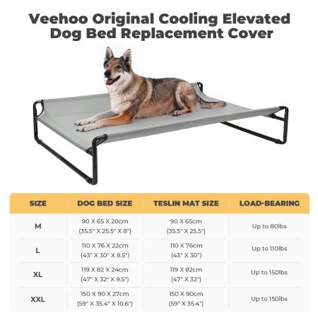 Veehoo Elevated Dog Bed Replacement Cover for CWC2201 Replacement Bed Mats image7 Veehoo Elevated Dog Bed Replacement Cover for CWC2201 Replacement Bed Mats image7