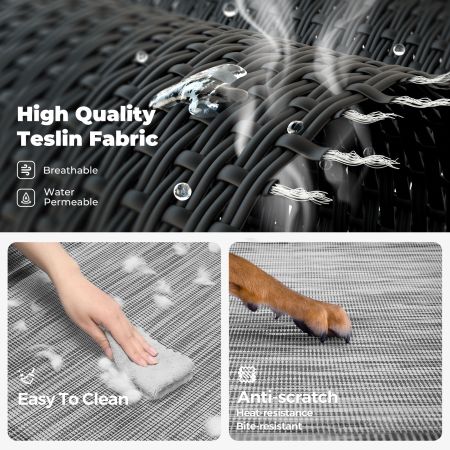 Veehoo Elevated Dog Bed Replacement Cover for CWC2201 Silver Replacements image4 Veehoo Elevated Dog Bed Replacement Cover for CWC2201 Silver Replacements image4