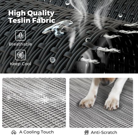  Veehoo Elevated Dog Bed Replacement Cover for CWC2204 Replacement Bed Mats image7