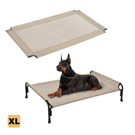 Veehoo Elevated Dog Bed Replacement Cover for CWC2204 Beige Replacements image1 Veehoo Elevated Dog Bed Replacement Cover for CWC2204 Beige Replacements image1