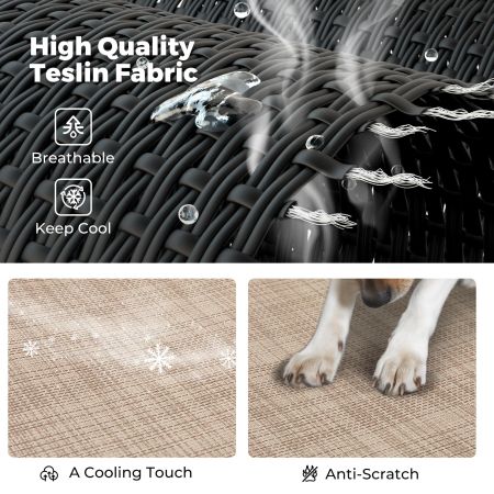 Veehoo Elevated Dog Bed Replacement Cover for CWC2204 Beige Replacements image4 Veehoo Elevated Dog Bed Replacement Cover for CWC2204 Beige Replacements image4