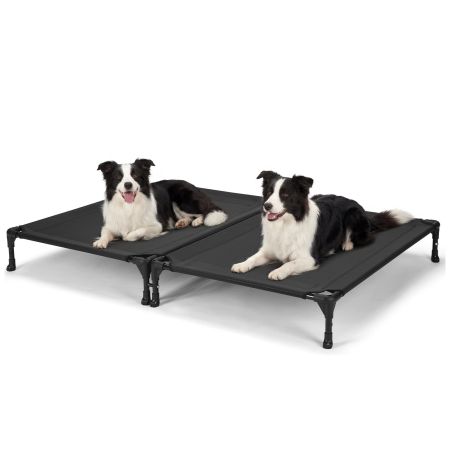 Veehoo Cooling Elevated Dog Bed for Two Dogs image1