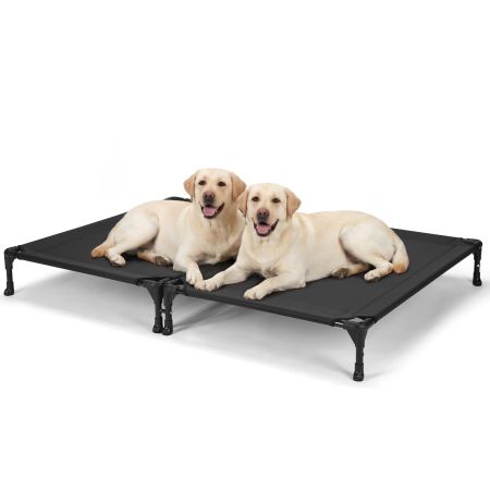 Veehoo Cooling Elevated Dog Bed for Two Dogs Black Sales image1 Veehoo Cooling Elevated Dog Bed for Two Dogs Black Sales image1