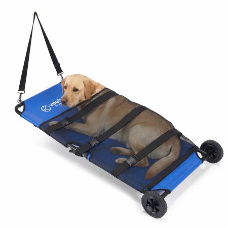 Veehoo Heavy-Duty Dog Stretcher for Emergency Pet Transport Blue Carriers & Travel image1