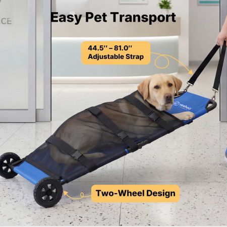 Veehoo Heavy-Duty Dog Stretcher for Emergency Pet Transport Blue Carriers & Travel image4