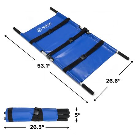 Veehoo Portable Dog Stretcher for Large Dog Blue Dog image2
