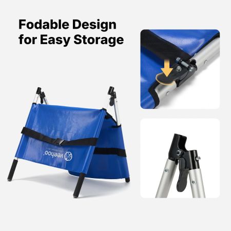 Veehoo Portable Dog Stretcher for Large Dog Blue Dog image5