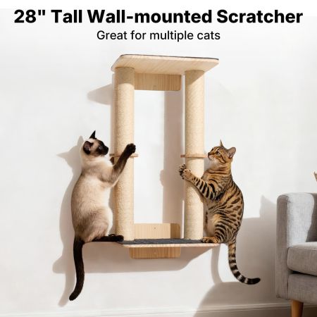 Veehoo Cat Wall Shelves with Scratcher Beige Sales image2 Veehoo Cat Wall Shelves with Scratcher Beige Sales image2