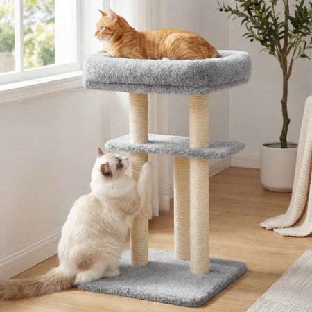 Veehoo Couch Protector & Cat Perch Post for Sofa Armrests Beige Sales image4