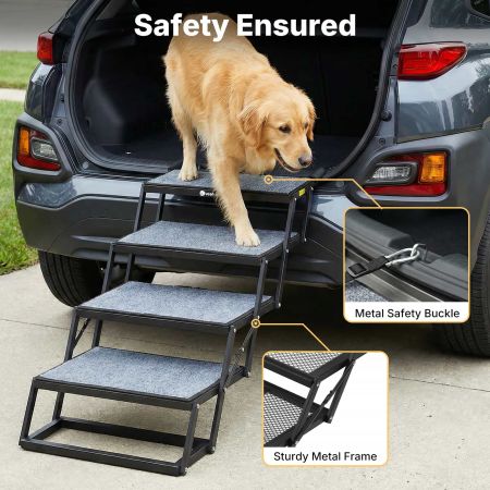 Veehoo Extra Wide Foldable Dog Stairs for Large Dogs Steps & Ramps image3 Veehoo Extra Wide Foldable Dog Stairs for Large Dogs Steps & Ramps image3
