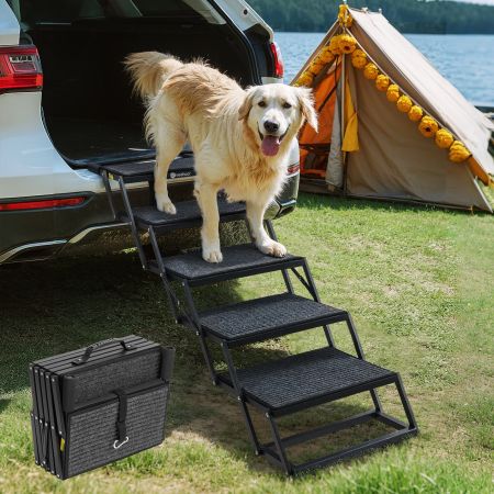 Veehoo Heavy Duty Foldable Dog Steps for Large Dogs & SUVs Sales image1