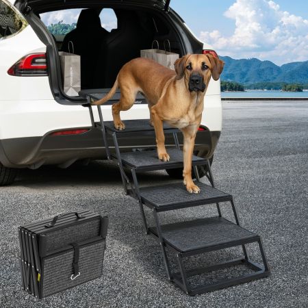 Veehoo Heavy Duty Foldable Dog Steps for Large Dogs & SUVs Sales image5