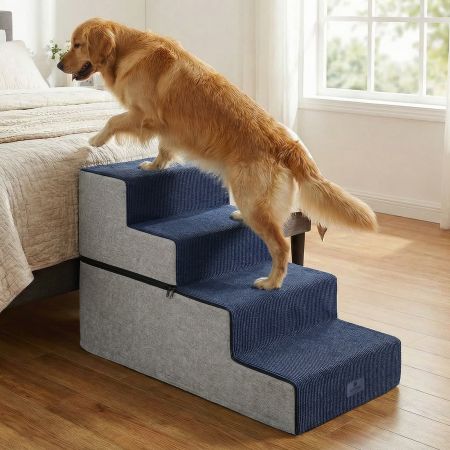 Veehoo Extra Wide Dog Stairs for Large Dogs image1