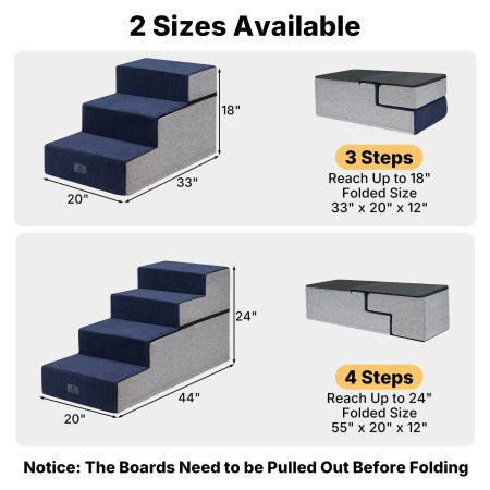 Veehoo Extra Wide Dog Stairs for Large Dogs Blue Sales image7 Veehoo Extra Wide Dog Stairs for Large Dogs Blue Sales image7