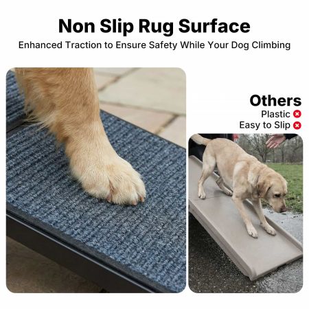 Veehoo Foldable Extra Wide Dog Ramp Black Steps & Ramps image8 Veehoo Foldable Extra Wide Dog Ramp Black Steps & Ramps image8