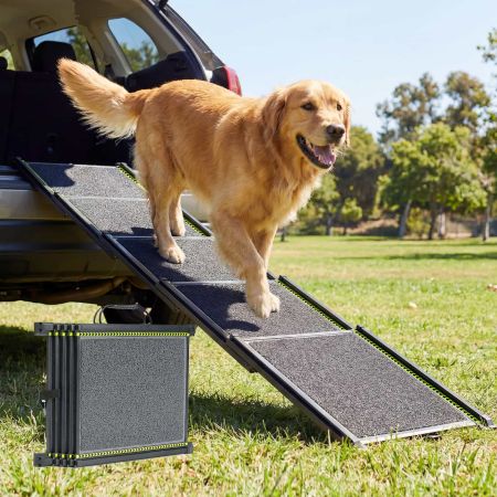 Veehoo Telescoping Extra Wide Dog Ramp image1