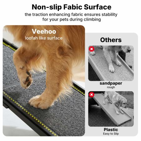 Veehoo Telescoping Extra Wide Dog Ramp Black Sales image6