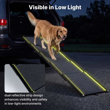 Veehoo Telescoping Extra Wide Dog Ramp Black Sales image8