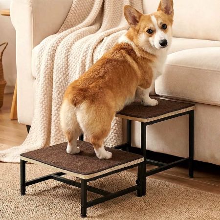 Veehoo Wooden Dog Steps Stool for Couch Bed image1