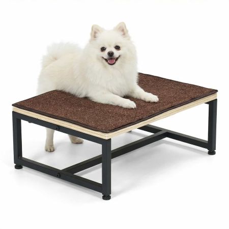 Veehoo Wooden Dog Steps Stool for Couch Bed Brown Sales image1