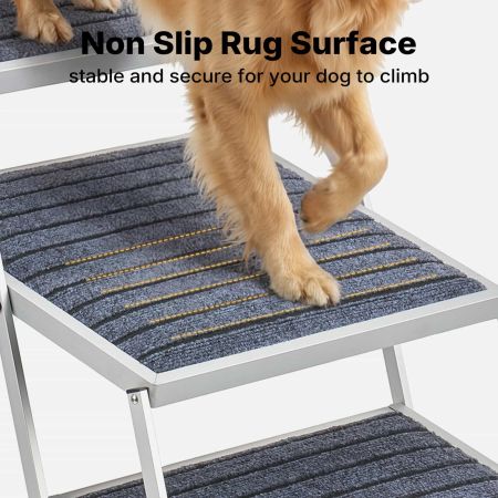 Veehoo Lightweight Folding Dog Steps for Large Dogs Gray Steps & Ramps image6 Veehoo Lightweight Folding Dog Steps for Large Dogs Gray Steps & Ramps image6
